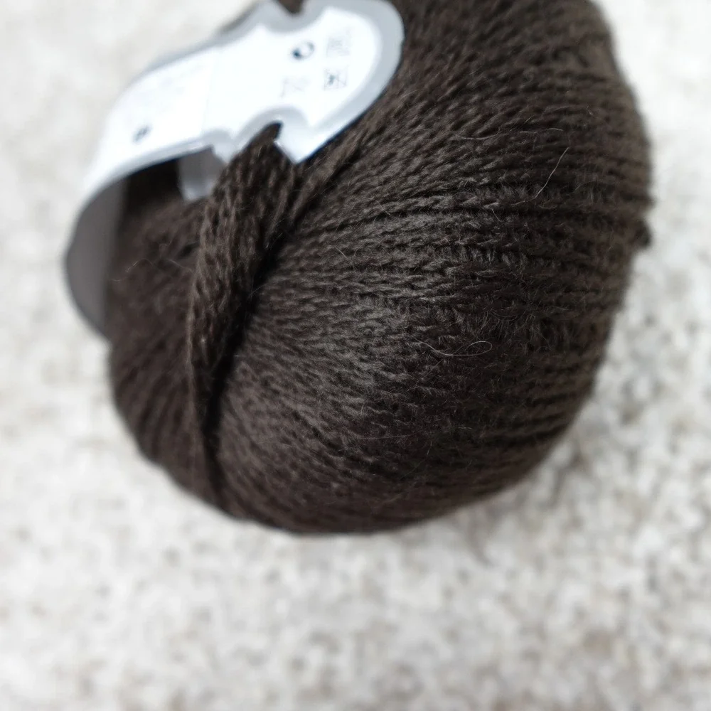 Ice Yarns Ande Alpaca Dark Brown Fine Yarn 50g 350m 30% Alpaca 70% Acrylic